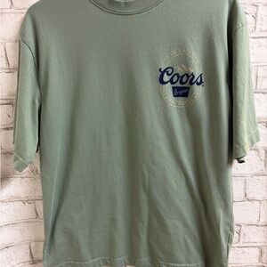 Coors Men's Sage Green Short Sleeve Logo Tee